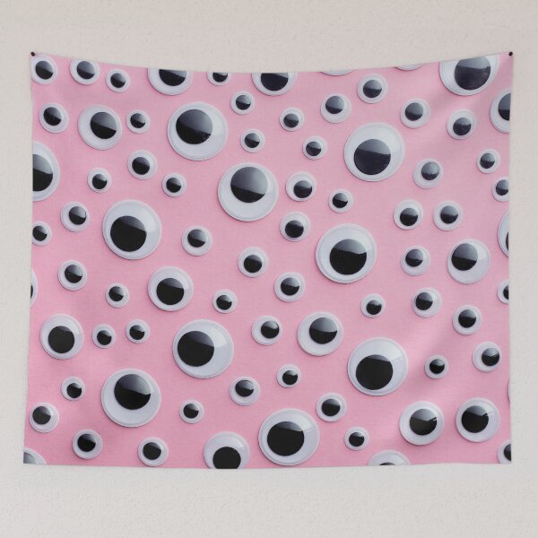 Item preview, Goofy Eyes On Pink Background Pattern Design designed and sold by PNGShop.