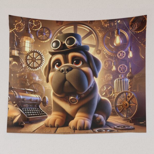 Item preview, Steampunk Neapolitan Mastiff designed and sold by Sillytoe.