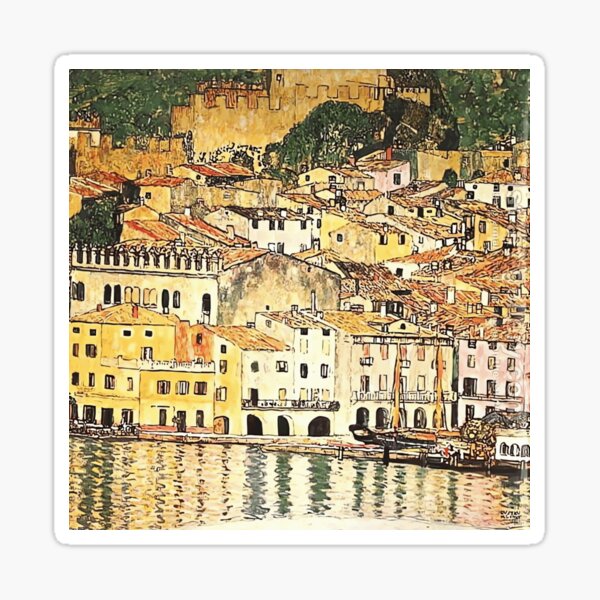 Aperçu de l'œuvre Gustav Klimt - Malcesine sur le lac de Garde créée et vendue par irynaartbyim.