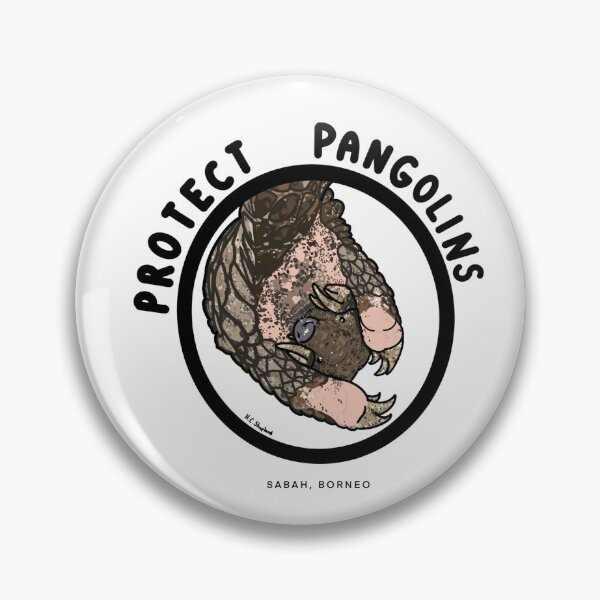 Item preview, Protect Pangolins Sabah, Borneo  designed and sold by HanShapsDesigns.
