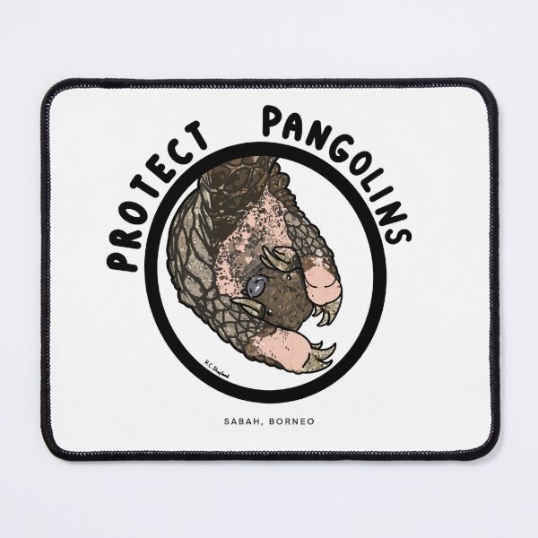 Item preview, Protect Pangolins Sabah, Borneo  designed and sold by HanShapsDesigns.