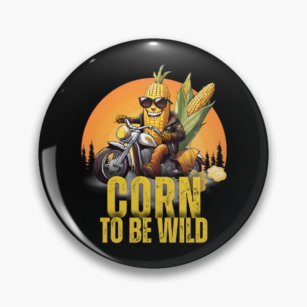 Item preview, Corn To Be Wild Funny Biker designed and sold by KennyTheBartender.