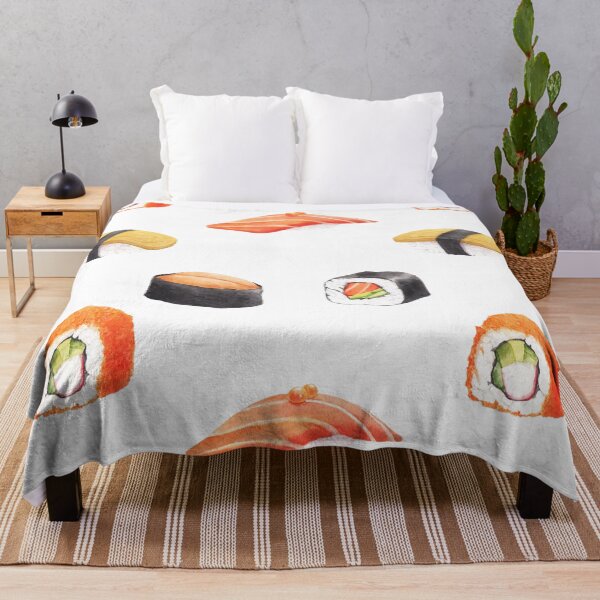Item preview, Delicious Sushi Food Pattern Design designed and sold by PNGShop.