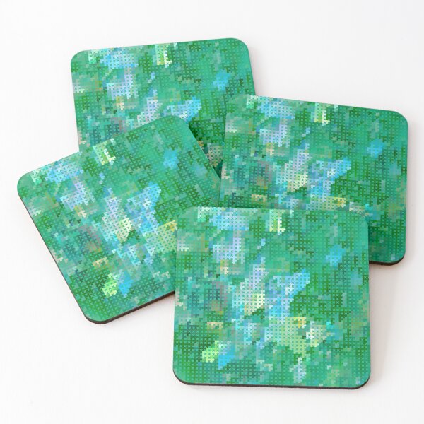 Item preview,  Green vector pixel design designed and sold by amatiana.