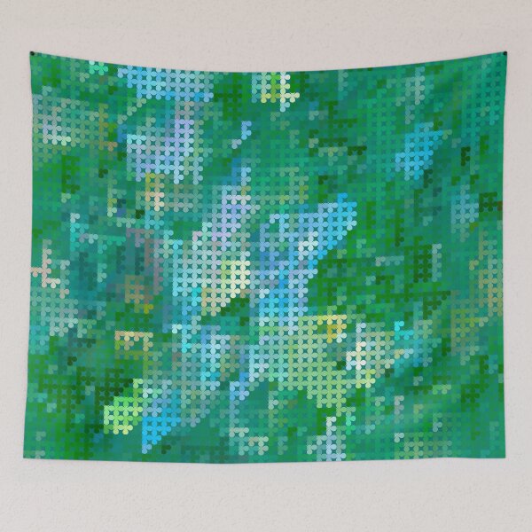 Item preview,  Green vector pixel design designed and sold by amatiana.