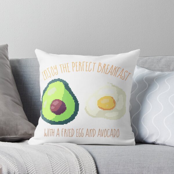 Item preview, Pixel art of avocado with fried egg breakfast designed and sold by ZerpaGiovanna.
