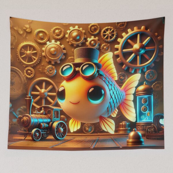Item preview, Steampunk Neon Tetra designed and sold by Sillytoe.