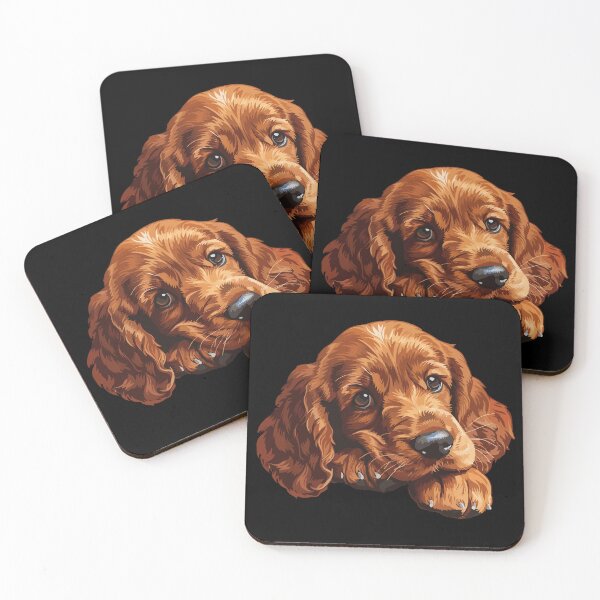 Artikelvorschau, Irish Setter Welpe entworfen und verkauft von VelvetRoom.
