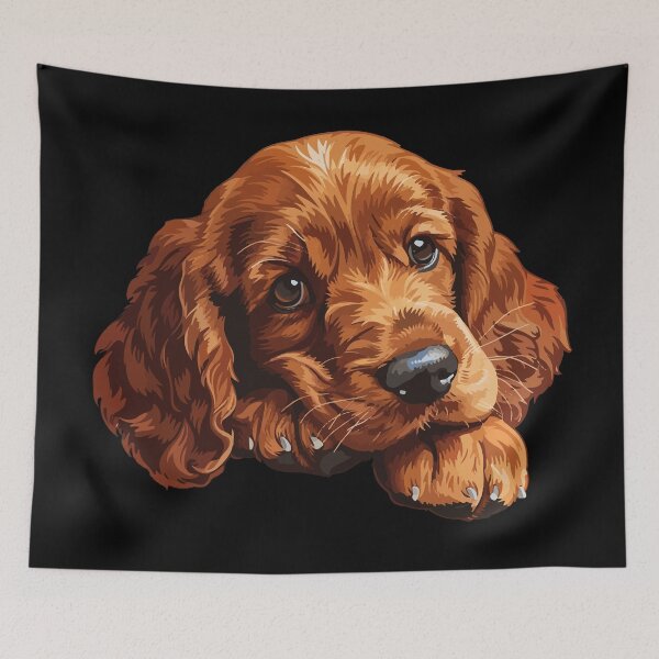 Artikelvorschau, Irish Setter Welpe entworfen und verkauft von VelvetRoom.