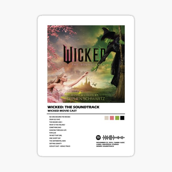 Aperçu de l'œuvre Pochette de la bande originale de « Wicked » créée et vendue par EPcreates.