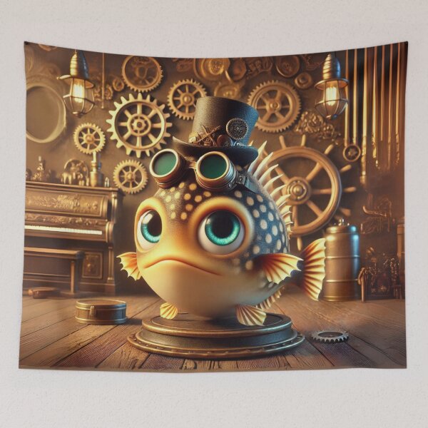 Item preview, Steampunk Neptune Grouper designed and sold by Sillytoe.