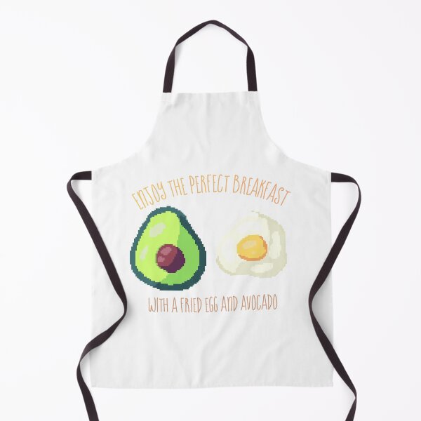 Item preview, Pixel art of avocado with fried egg breakfast designed and sold by ZerpaGiovanna.