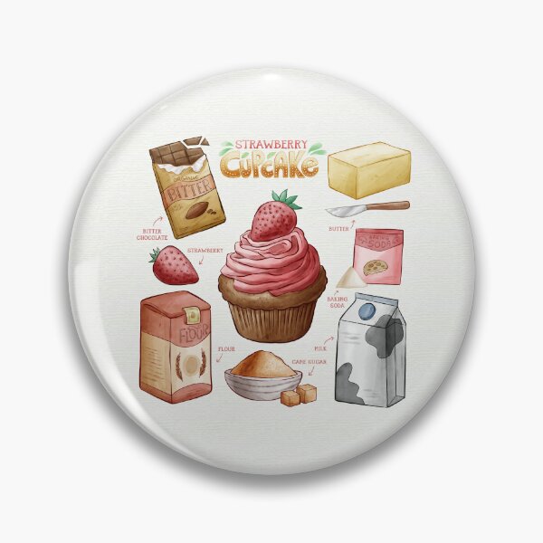 Item preview, Strawberry Cupcake Recipe designed and sold by kimberpix.