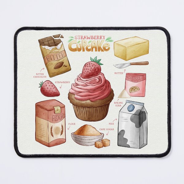 Item preview, Strawberry Cupcake Recipe designed and sold by kimberpix.