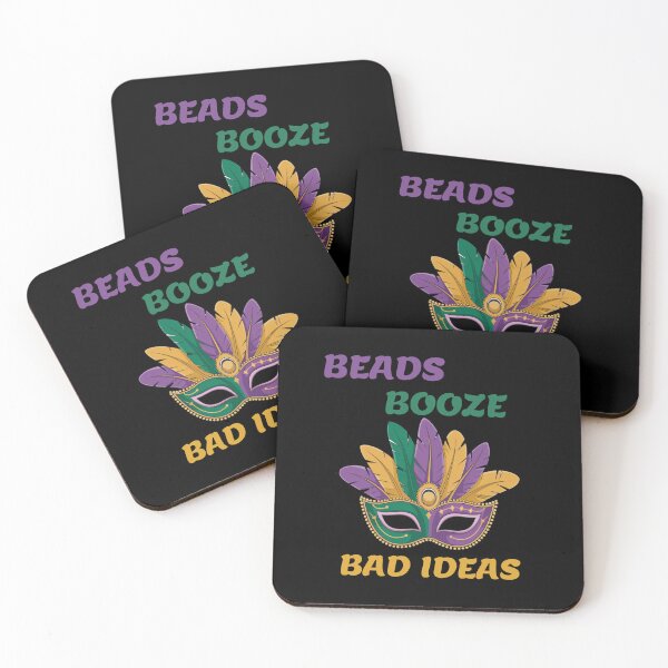 Item preview, Beads, Booze And Bad Ideas - Mardi Gras Celebration designed and sold by signshirtz.
