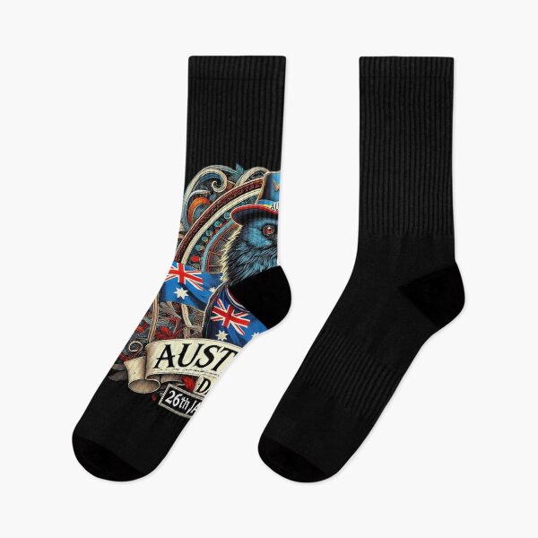 Item preview, Australian Crow with Flags - Celebrate Australia Day in Style designed and sold by love3617.
