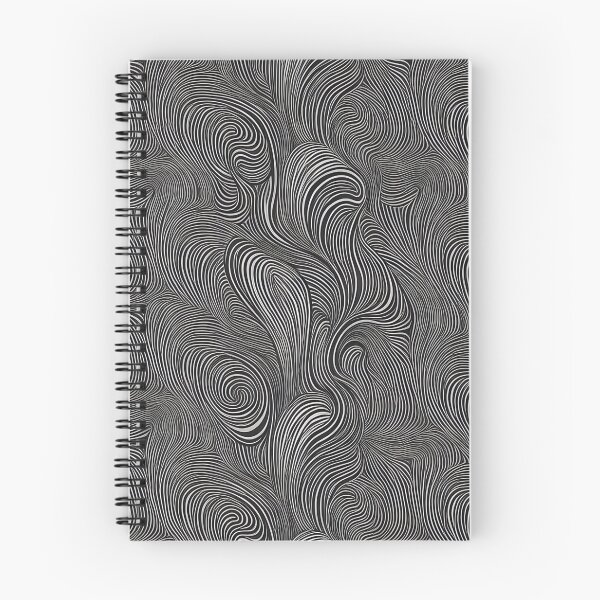 Item preview, Flowing Lines - Black and White Pattern designed and sold by Fab-Haven.