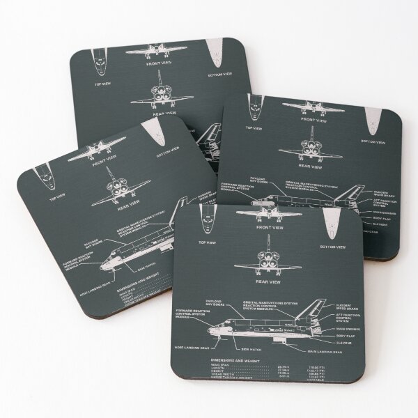 Item preview, Space Shuttle Poster designed and sold by FoxSparrowArts.