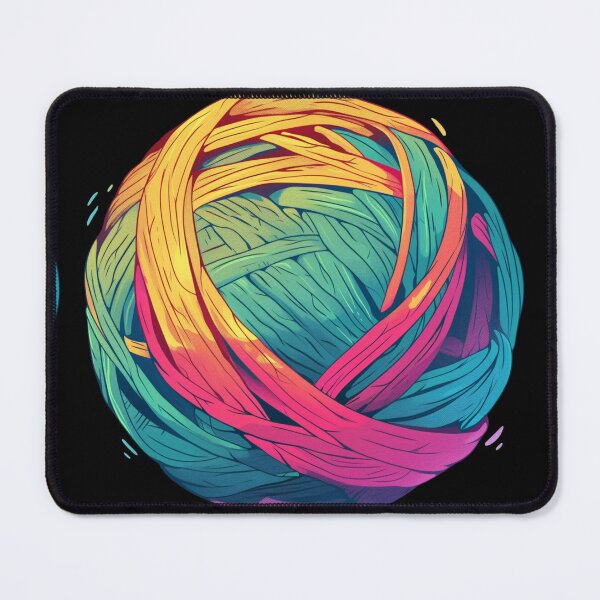 Item preview, Colorful yarn ball designed and sold by MendaciousMina.