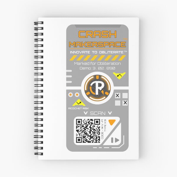 Item preview, Sci Fi Test Decal - Crash Makerspace (Light) designed and sold by CrashMakerspace.