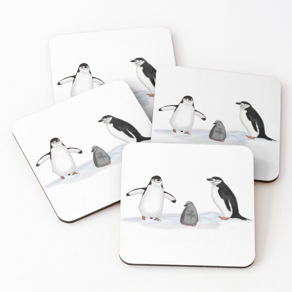 Item preview, Chinstrap Penguins with Chick designed and sold by ArtAndBliss.
