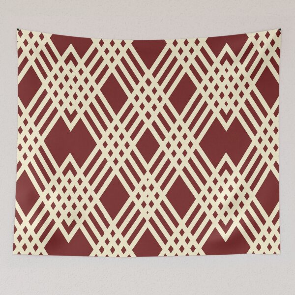 Item preview, Maroon Checkered Diamond Plaid Pattern designed and sold by studioart.