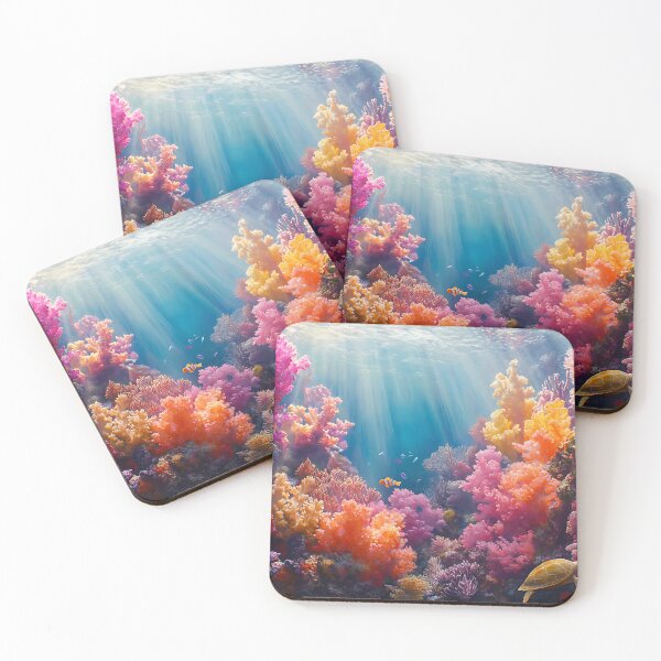 Item preview, Tranquil Coral Reef – A Serene Underwater Paradise designed and sold by daila70.