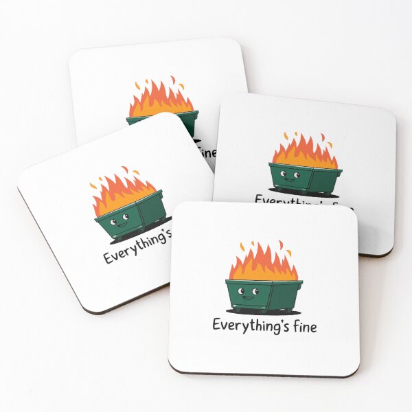 Item preview, Funny Dumpster Fire Everything's Is Fine designed and sold by Mateusz Majcherek.