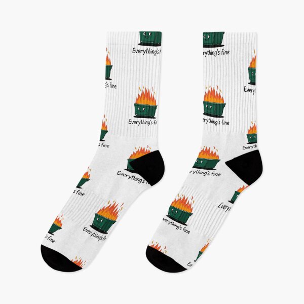 Item preview, Funny Dumpster Fire Everything's Is Fine designed and sold by Mateusz Majcherek.