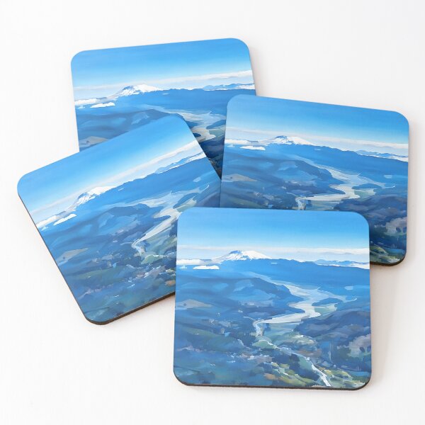 Item preview, Mount Saint Helens River Valley (Impressionist) designed and sold by flyscenicair.