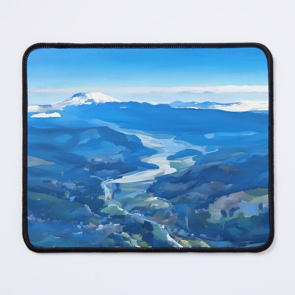Item preview, Mount Saint Helens River Valley (Impressionist) designed and sold by flyscenicair.