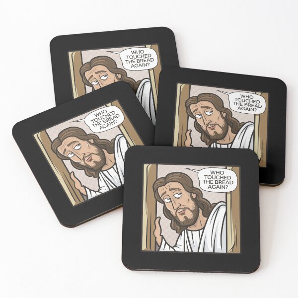 Item preview, Who touched the bread again? peeking jesus designed and sold by Mateusz Majcherek.