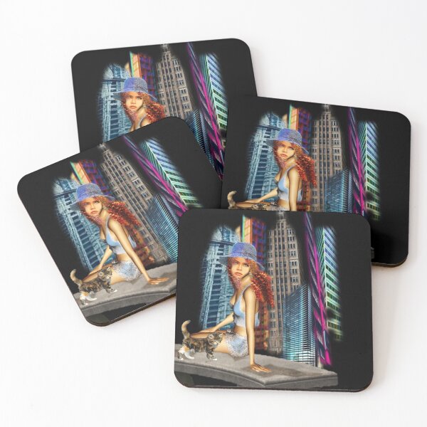 Item preview, City Girl and Kitten designed and sold by Patricia Brown.