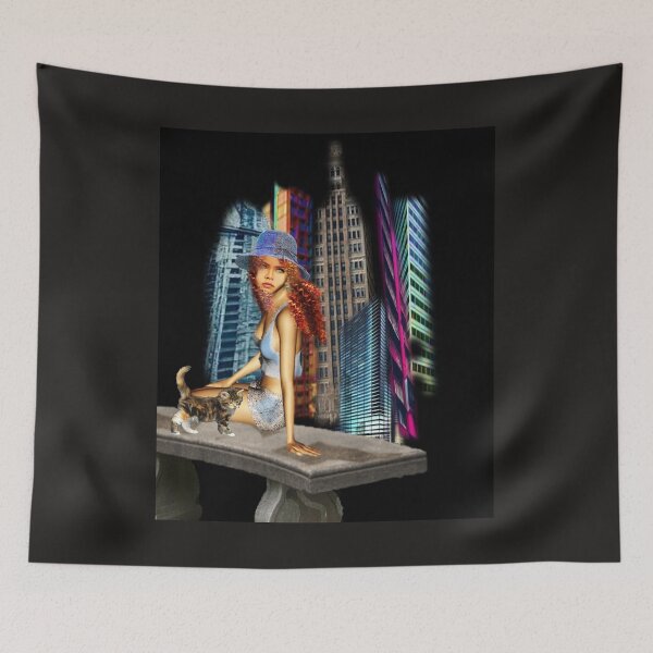 Item preview, City Girl and Kitten designed and sold by Patricia Brown.