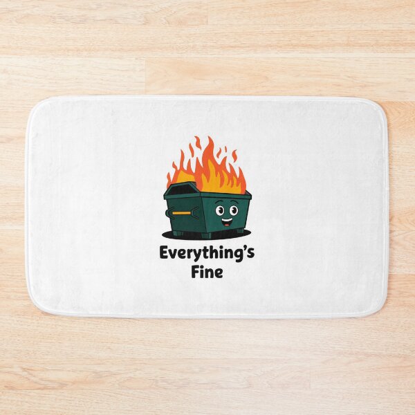 Item preview, Funny Dumpster Fire Everything's Is Fine designed and sold by Mateusz Majcherek.