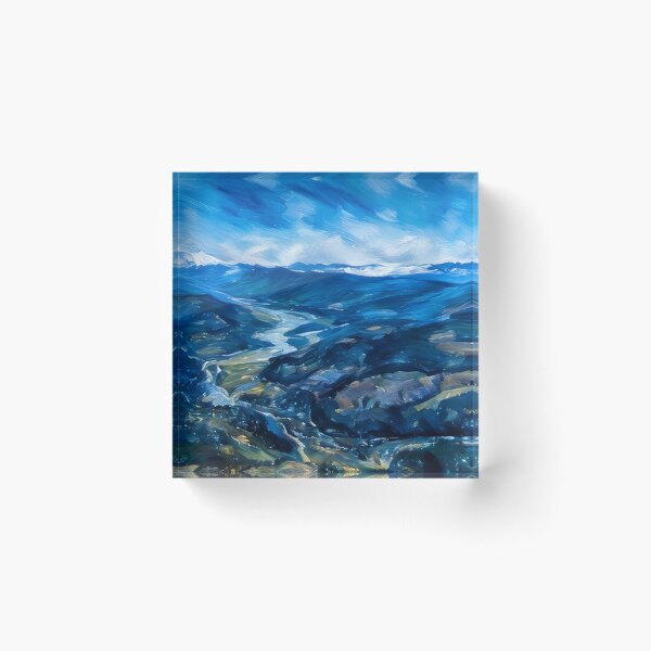Item preview, Mount Saint Helens River Valley (Pastel) designed and sold by flyscenicair.