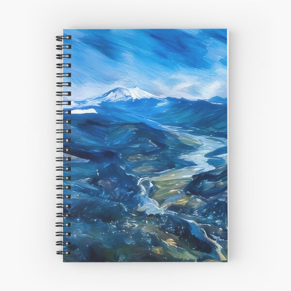 Item preview, Valle del río Monte Santa Helena (Pastel) designed and sold by flyscenicair.