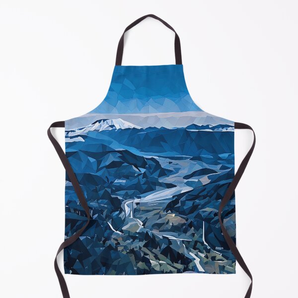 Item preview, Mount Saint Helens River Valley (Poly Art) designed and sold by flyscenicair.