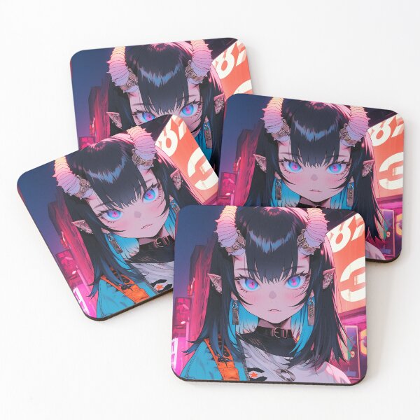 Item preview, Cute anime demon girl  designed and sold by iWallGlow.