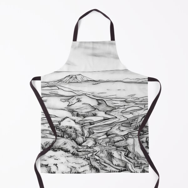 Item preview, Mount Saint Helens River Valley (Sketch) designed and sold by flyscenicair.