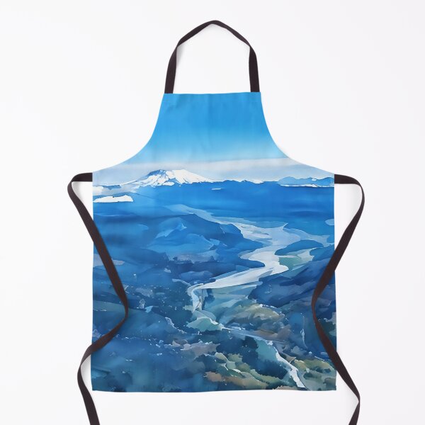 Item preview, Mount Saint Helens River Valley (Watercolor) designed and sold by flyscenicair.