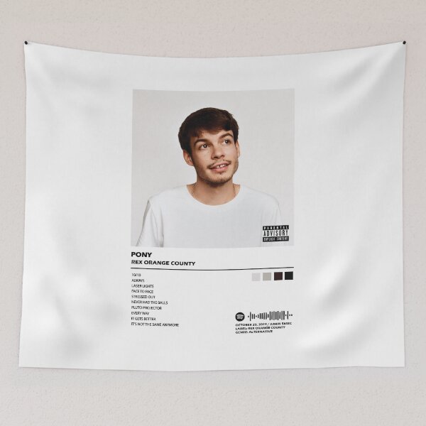 Item preview, Rex Orange County "Pony" Album Cover Art designed and sold by EPcreates.