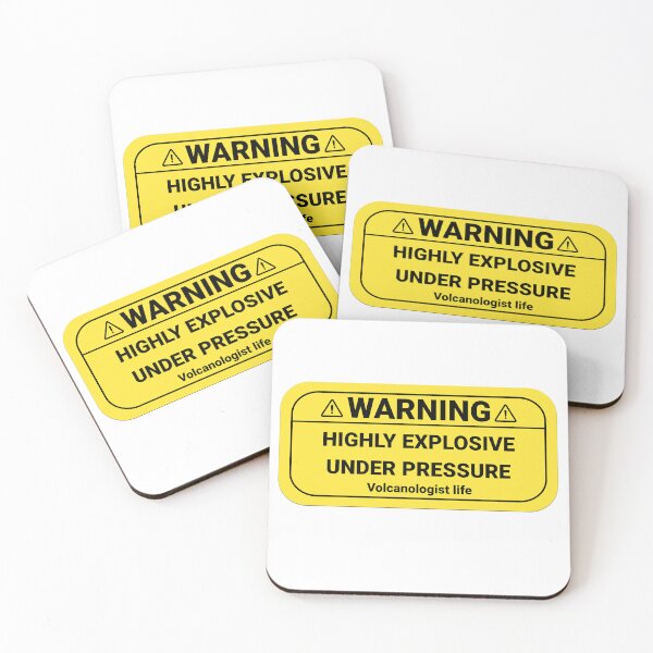 Item preview, Warning Highly Explosive Under Pressure Funny Volcanology Gift Idea | Geology designed and sold by HosvPrint .s.