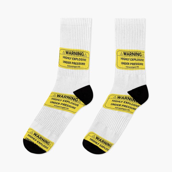 Item preview, Warning Highly Explosive Under Pressure Funny Volcanology Gift Idea | Geology designed and sold by HosvPrint .s.