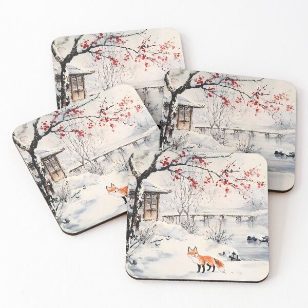 Item preview, Fox In Snow designed and sold by sakurashorty.
