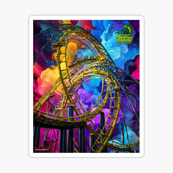 Item preview, Loch Ness Monster Roller Coaster, Busch Gardens Williamsburg, Custom Photograph designed and sold by coasterjamin24.