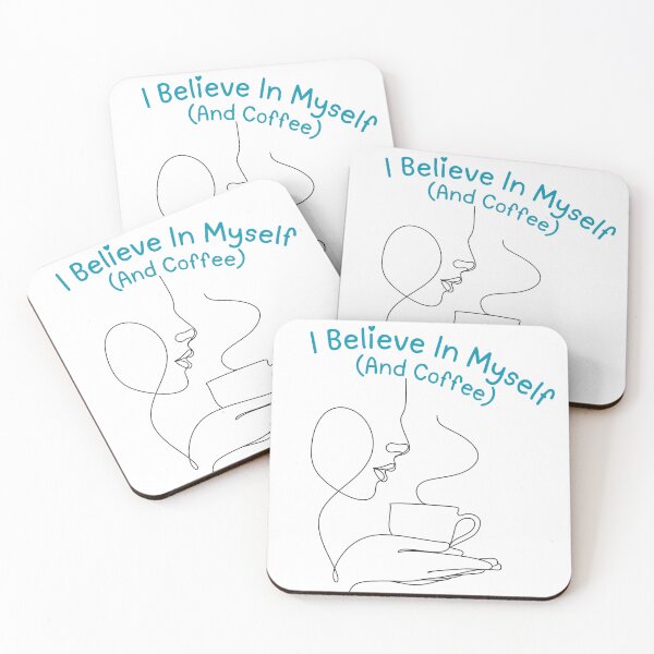 Item preview, I Believe In Myself (And Coffee) designed and sold by BBTreasures.