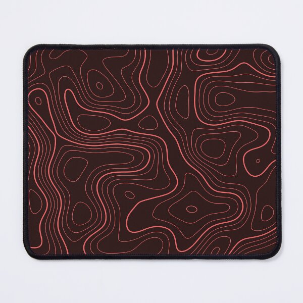 Item preview, Red Topographic Map  designed and sold by J-MichaudDesign.
