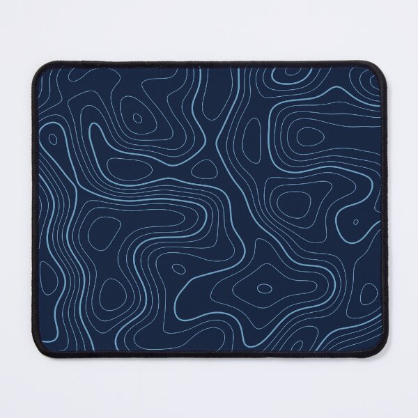 Item preview, Blue Topographic Map designed and sold by J-MichaudDesign.