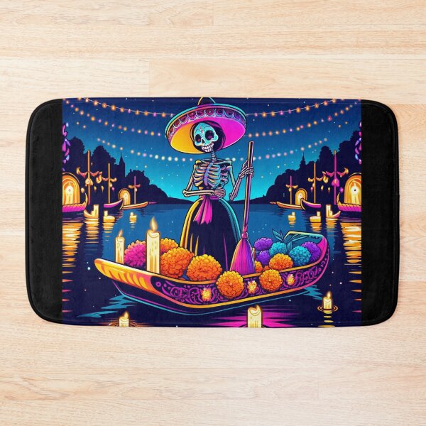 Item preview, Catrina in a trajinera designed and sold by DreamKanvas.